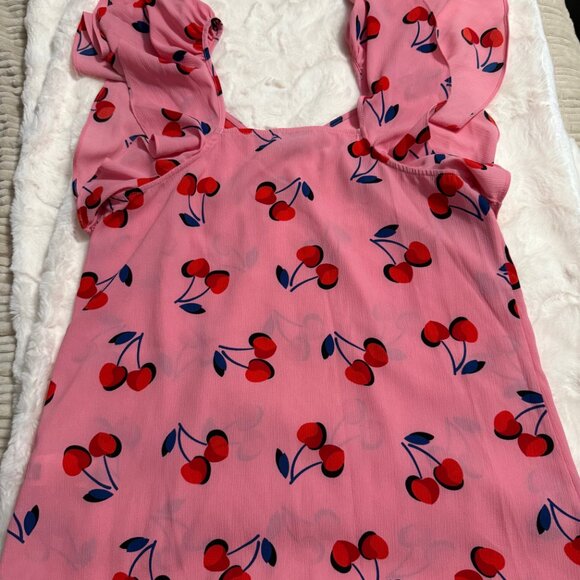 Kate Spade cherry toss flutter top size XS - Picture 4 of 7
